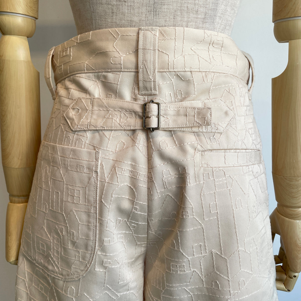 ASEEDONCLOUD【受注商品】//Townscape embroidery Robber trousers 271504
