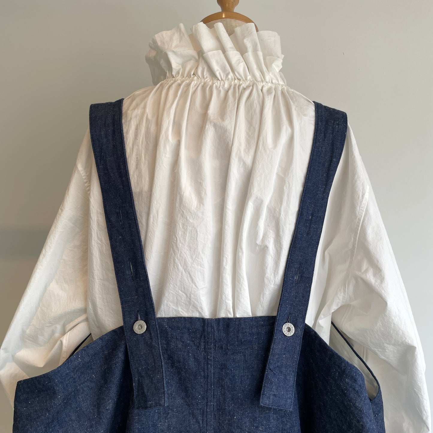HAVERSACK//90zネップデニムサロペットスカート　362624