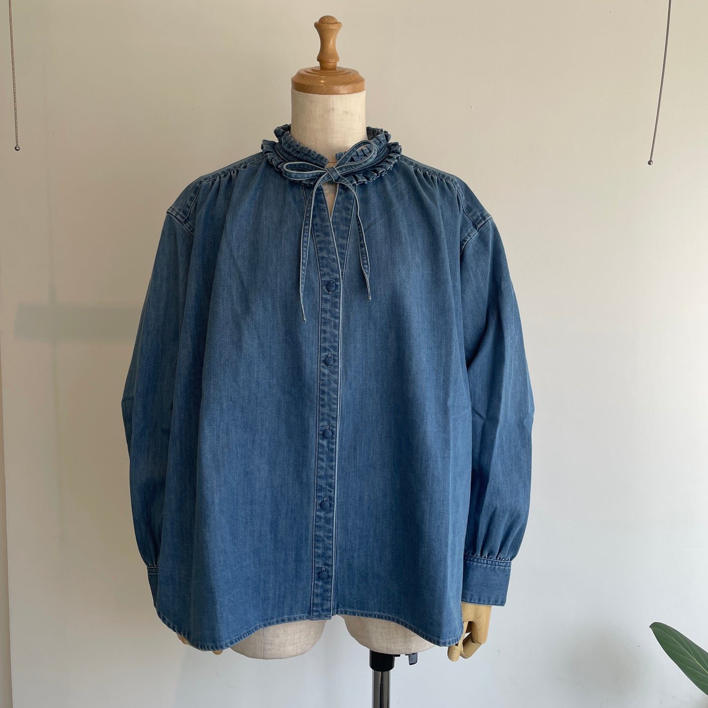 porter des boutons//タックカラーシャツ　P21-1-013