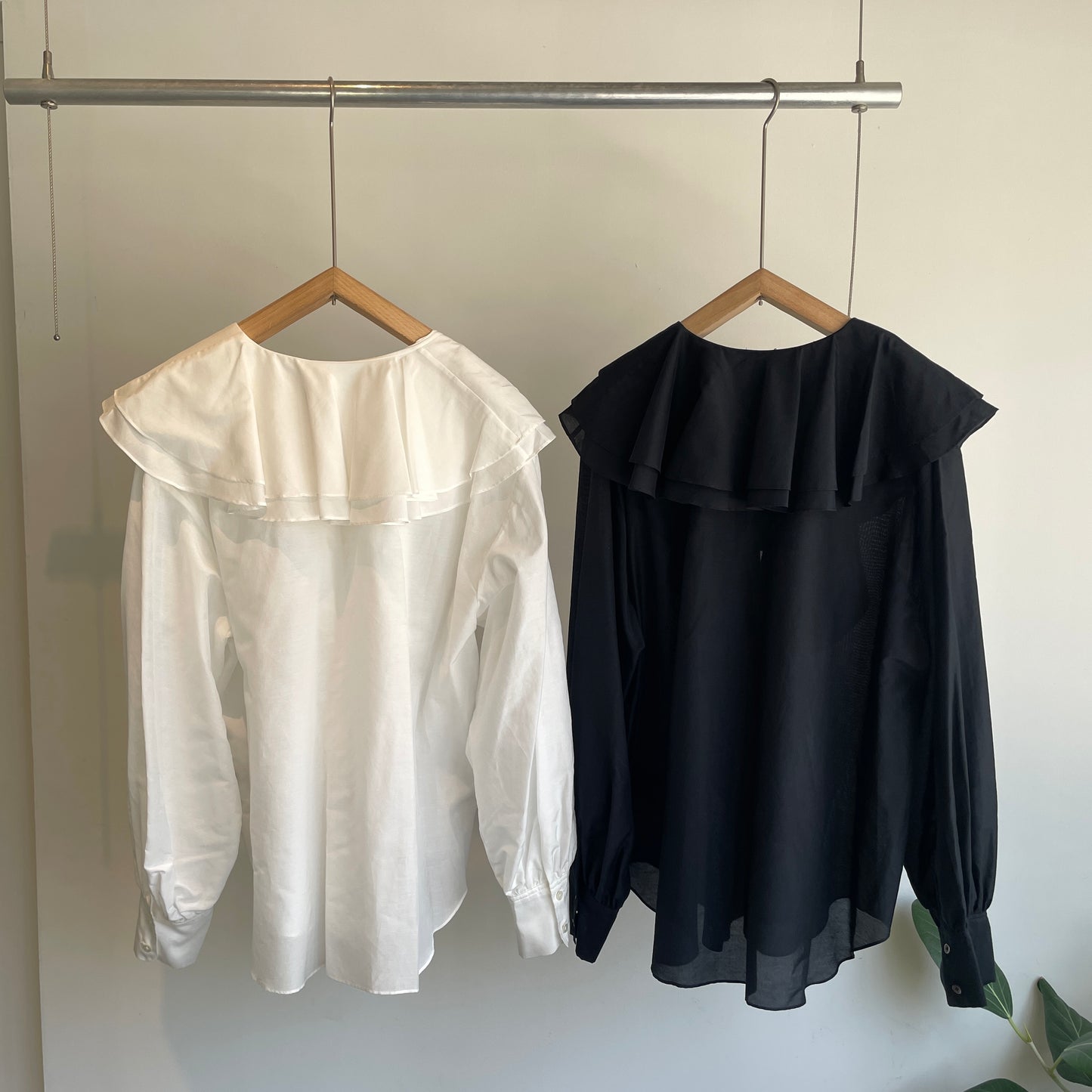 heriter//cotton silk raffle blouse H2-26-3003
