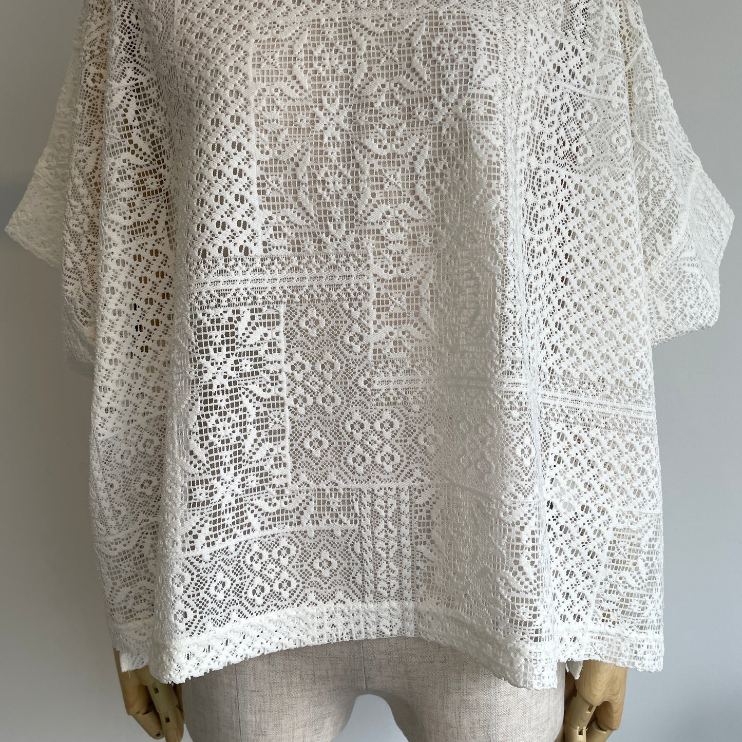 universaltissu//パッチワークレース モックネックドルマンT TS260CT088