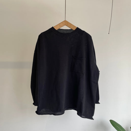 handsofcreation//強撚COTTON15Lホールガーメント7分袖ポケットP/0 03610701