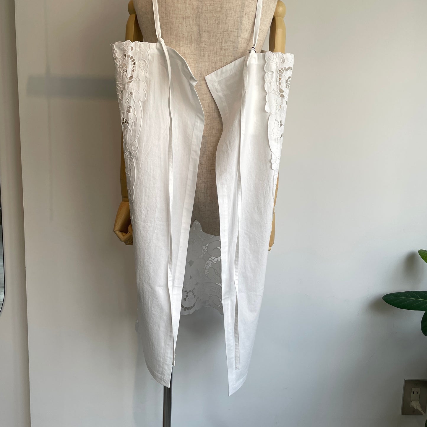 heriter//cutwork parts tablecloth apron dress H0-00-7045