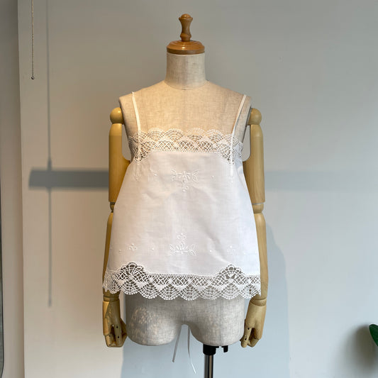 heriter//bobbin lace oval camisole H0-00-3086