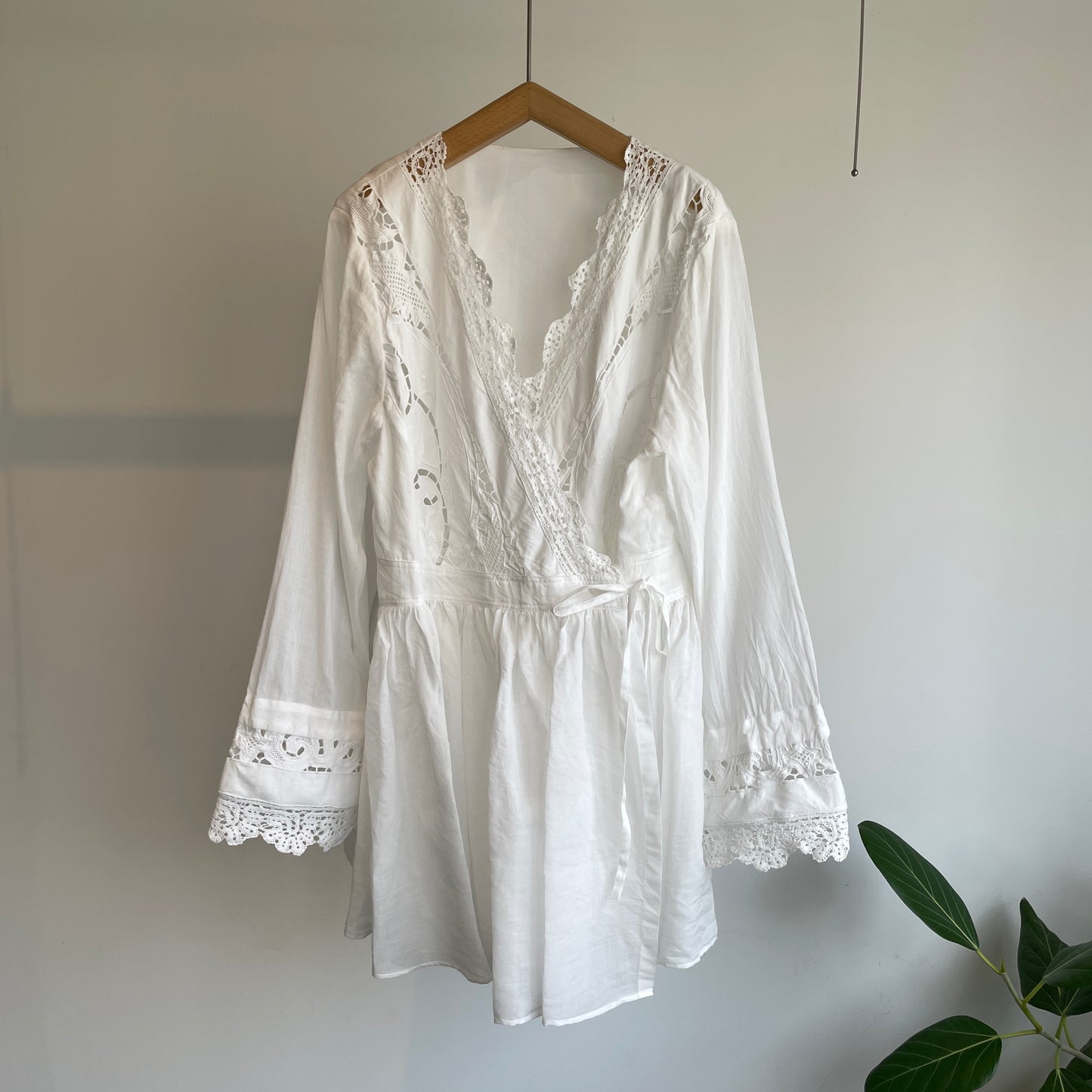 heriter//bobbin lace cutwork parts blouse HO-00-3079