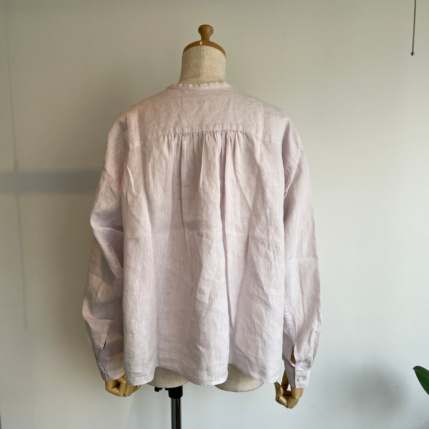 handsofcreation //Linen/Ra/chambrayプチスタンドタックフリルBL 01610612