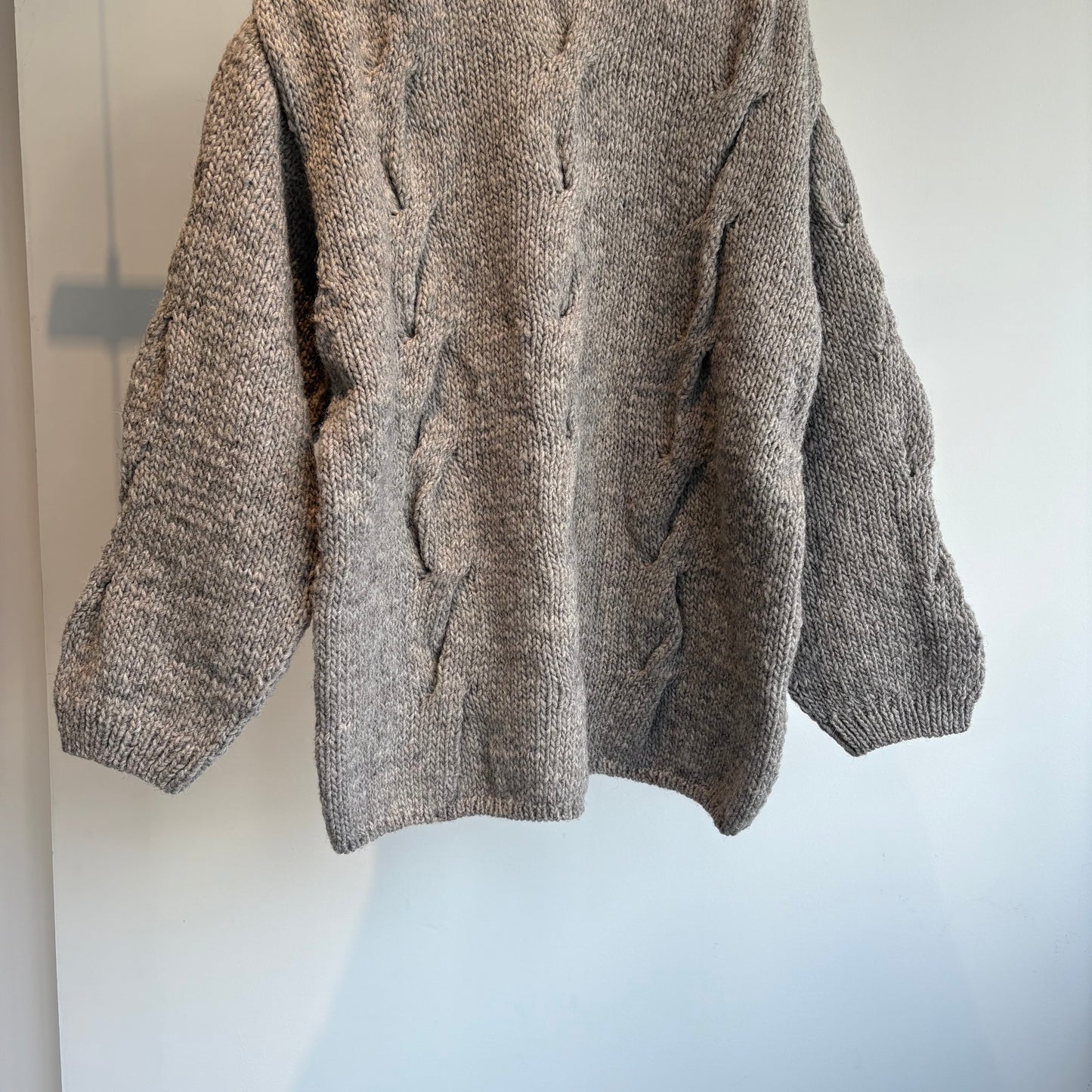 handsofcreation//ローゲージニット手編みBigケーブルP/O 01540724