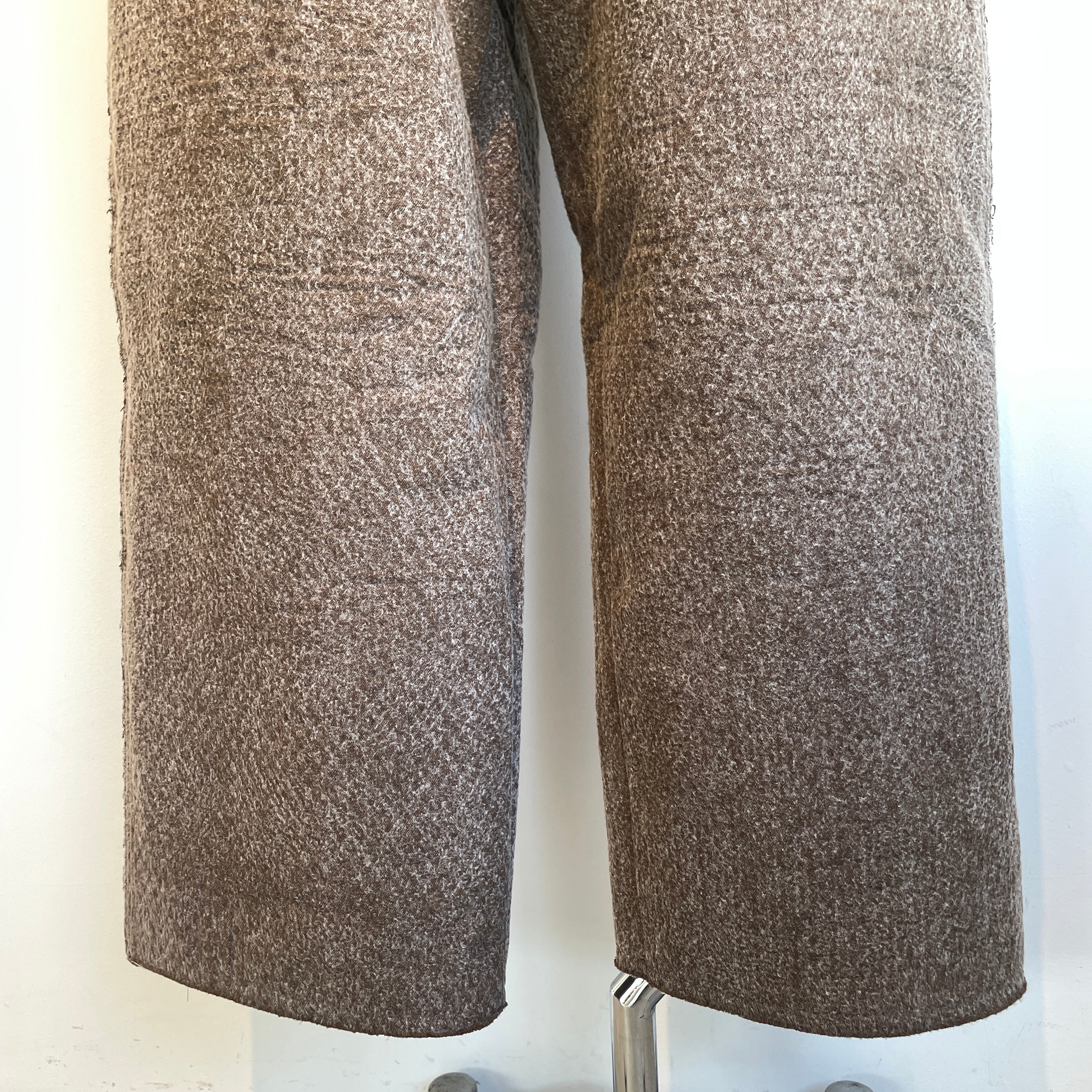 qiri キリ　fleece needle punch ワイドパンツ qiri //Denim/ fleece needl e punch curv PT 6301PT007252