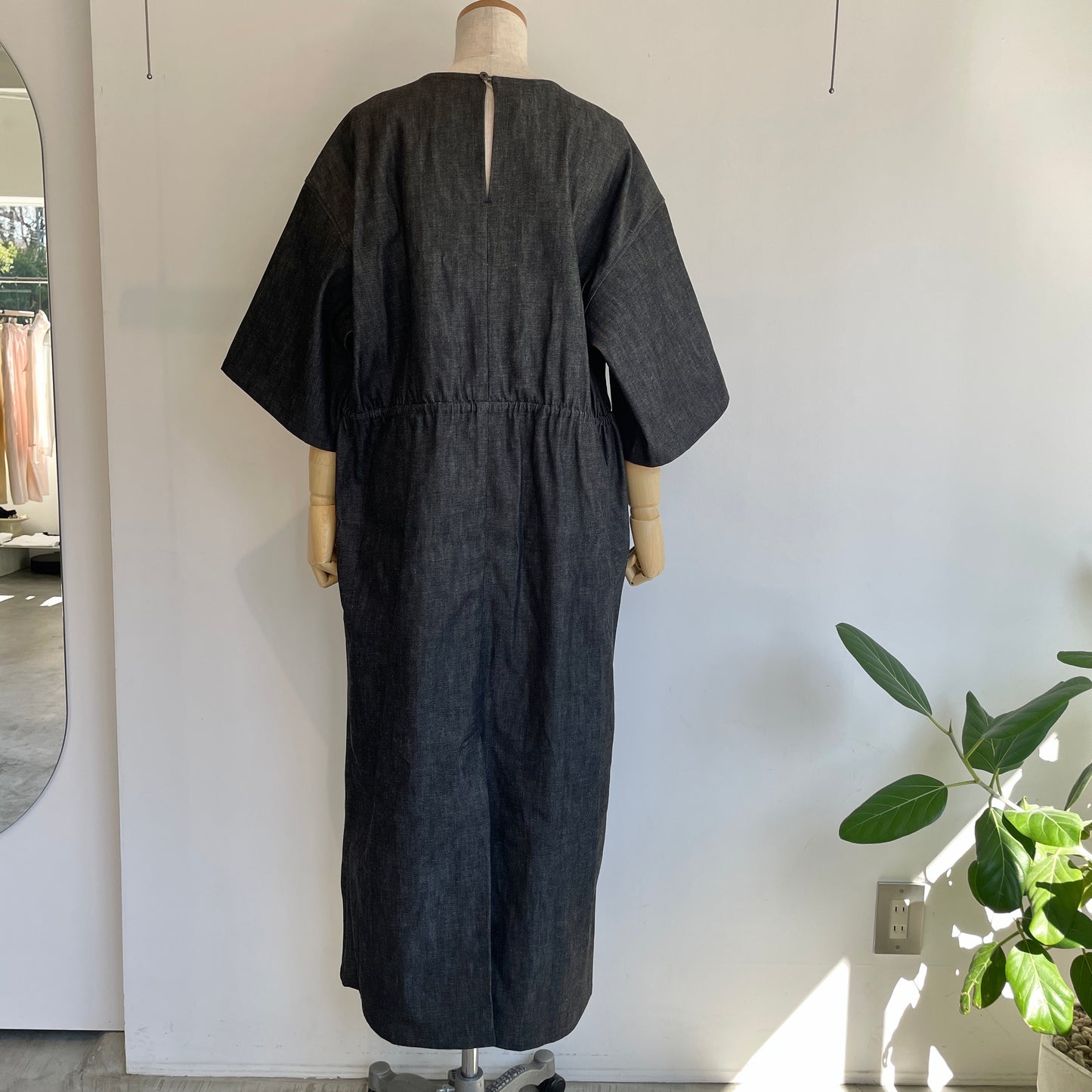 HAVERSACK //8.5 0Zライトデニム 5分袖ロングワンピ
ース） 652622