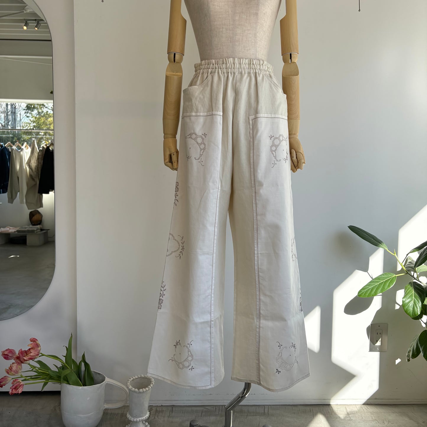 heriter//tablecloth remake pants H0-00-5005