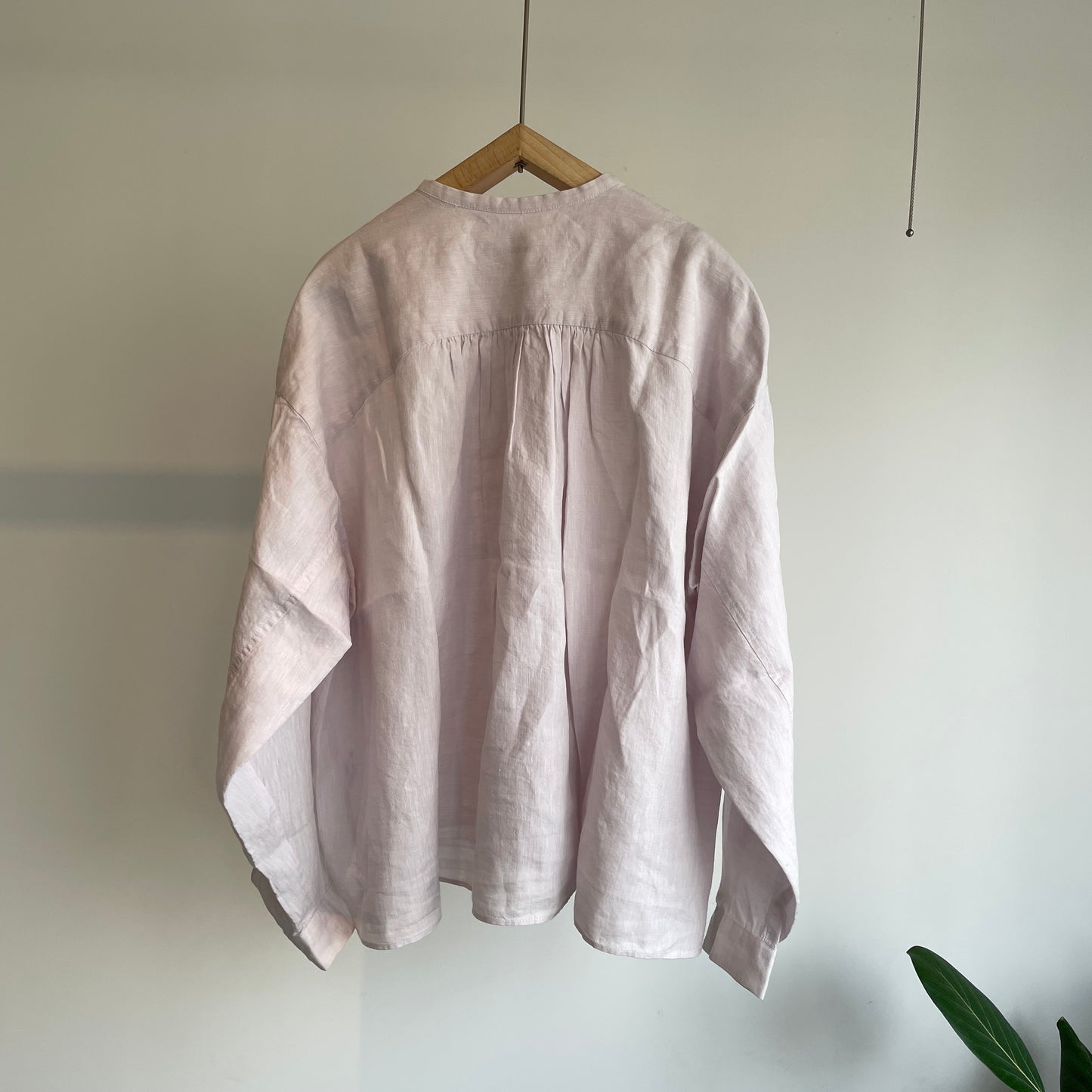handsofcreation //Linen/Ra/chambrayプチスタンドタックフリルBL 01610612