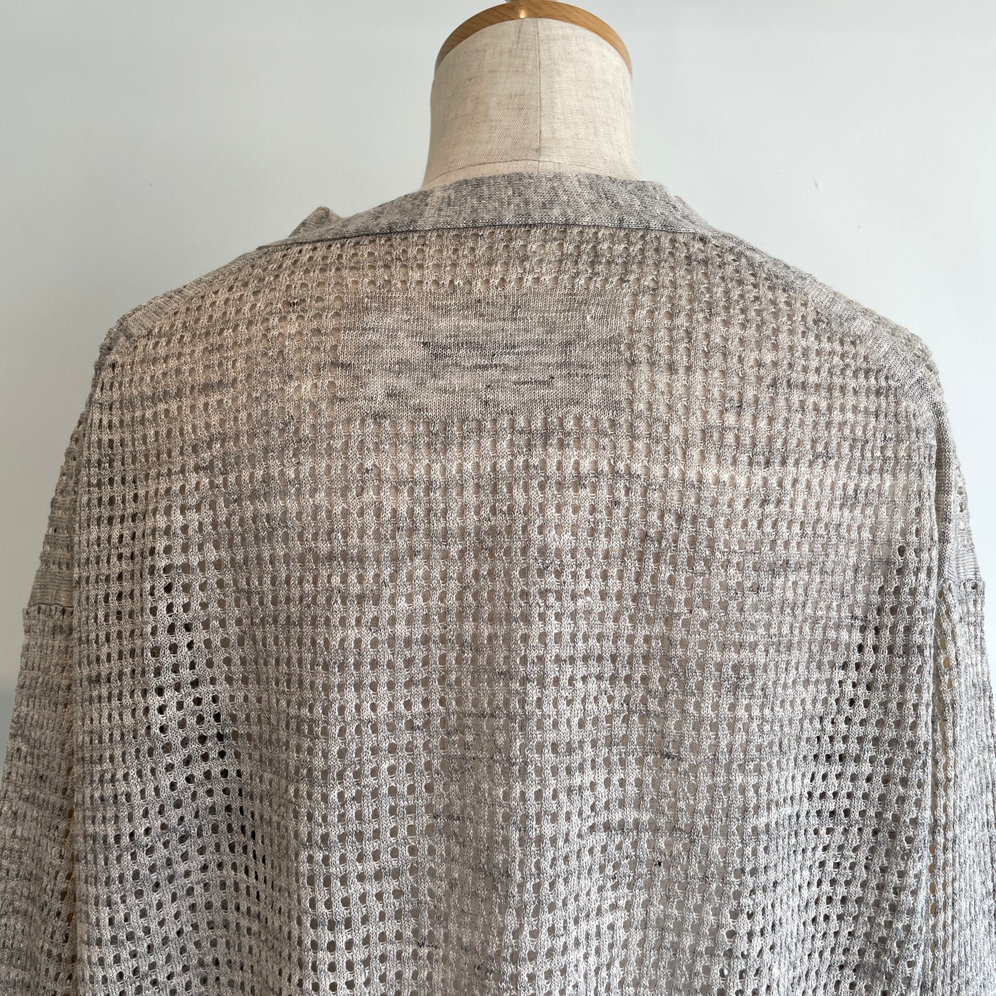 handsofcreation//Pure Linen14G1PLYメッシュ&フリル6分袖VC/D 01620710