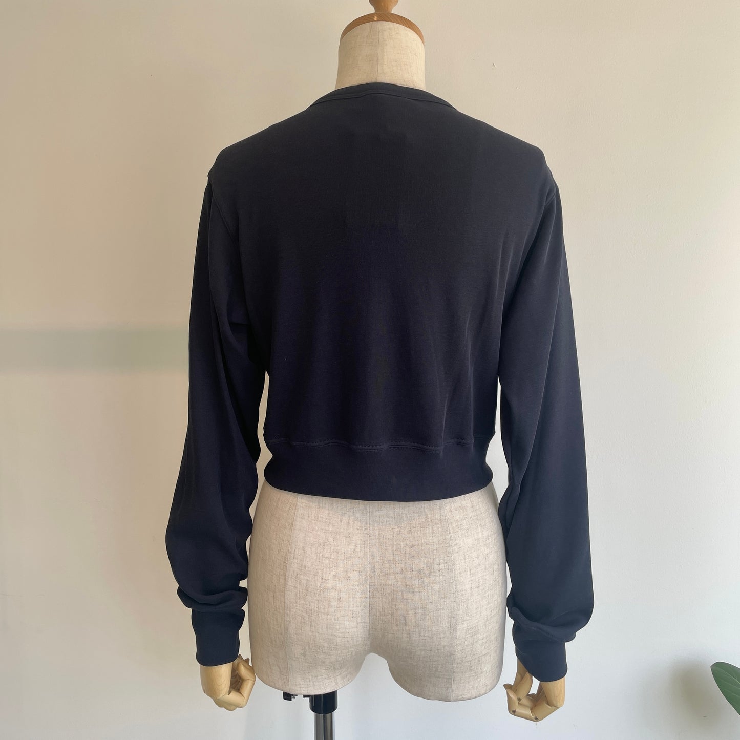 HAVERSACK //強撚スムースクルーネックフリルカーディガン　612600