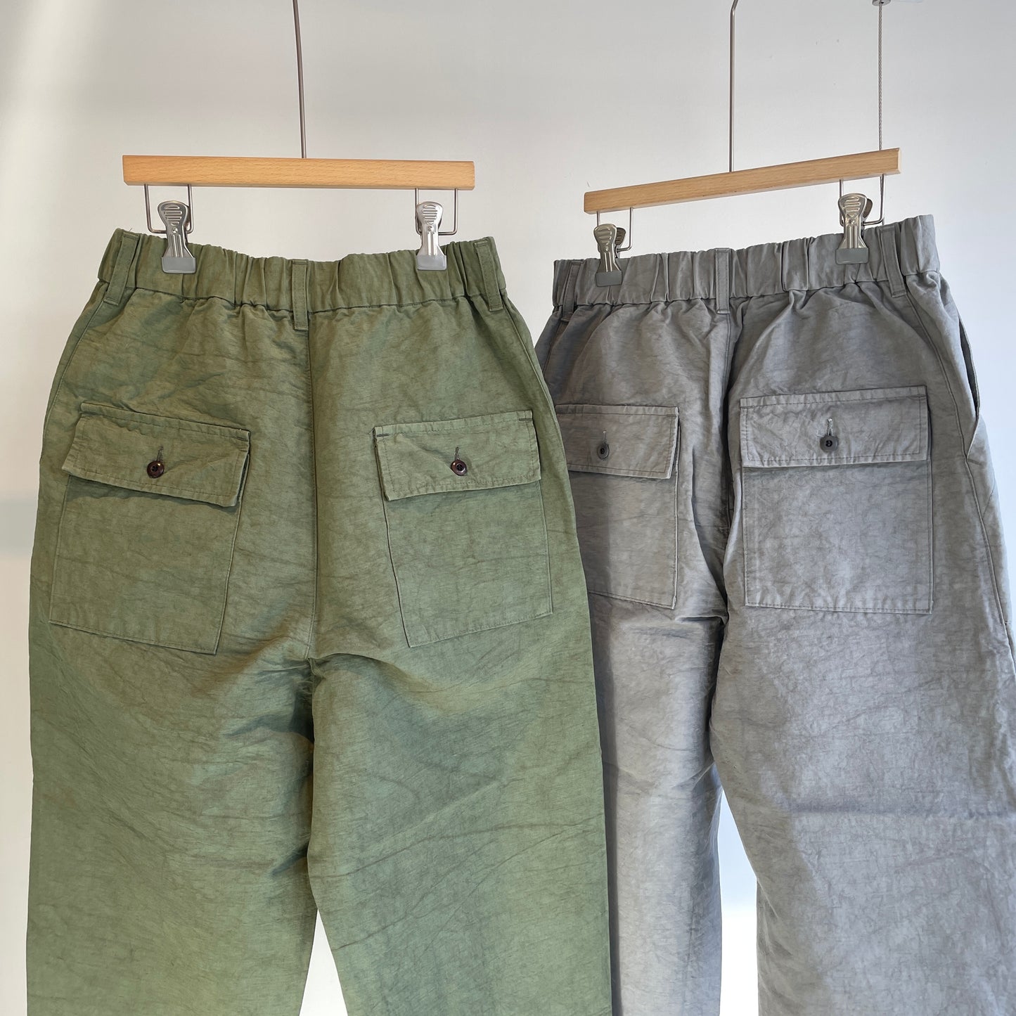 handsofcreation//綿麻リバーシブルカルゼファナージュワークパンツ　0161302