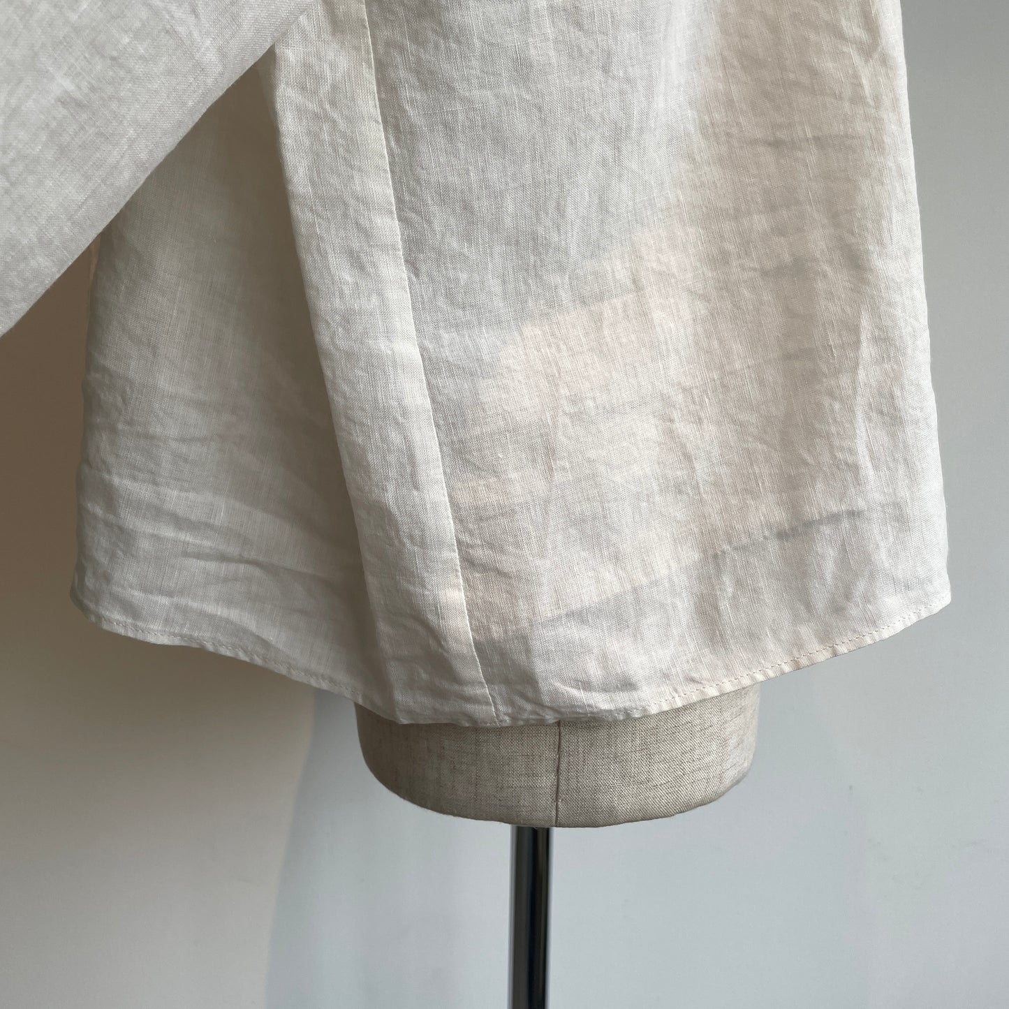 handsofcreation//Linen/Ra/chambrayプチスタンドタックフリルBL 01610612