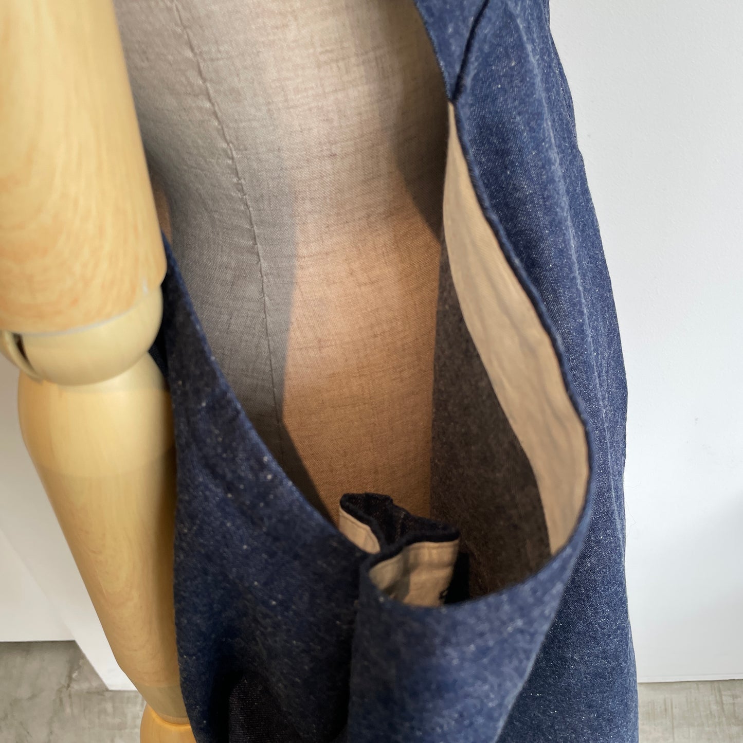 HAVERSACK//90zネップデニムサロペットスカート　362624