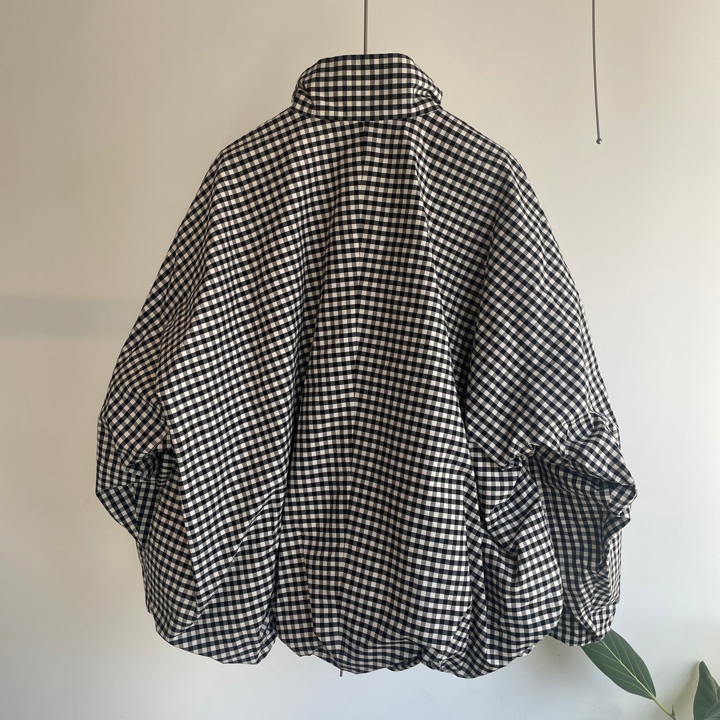 HAVERSACK //コットンシルクギンガムチェックZIPブルゾン 872624