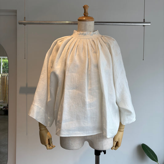 SI-HIRAI// WIDE SLEEVE TACブラウス　CHSS26-7008 FL