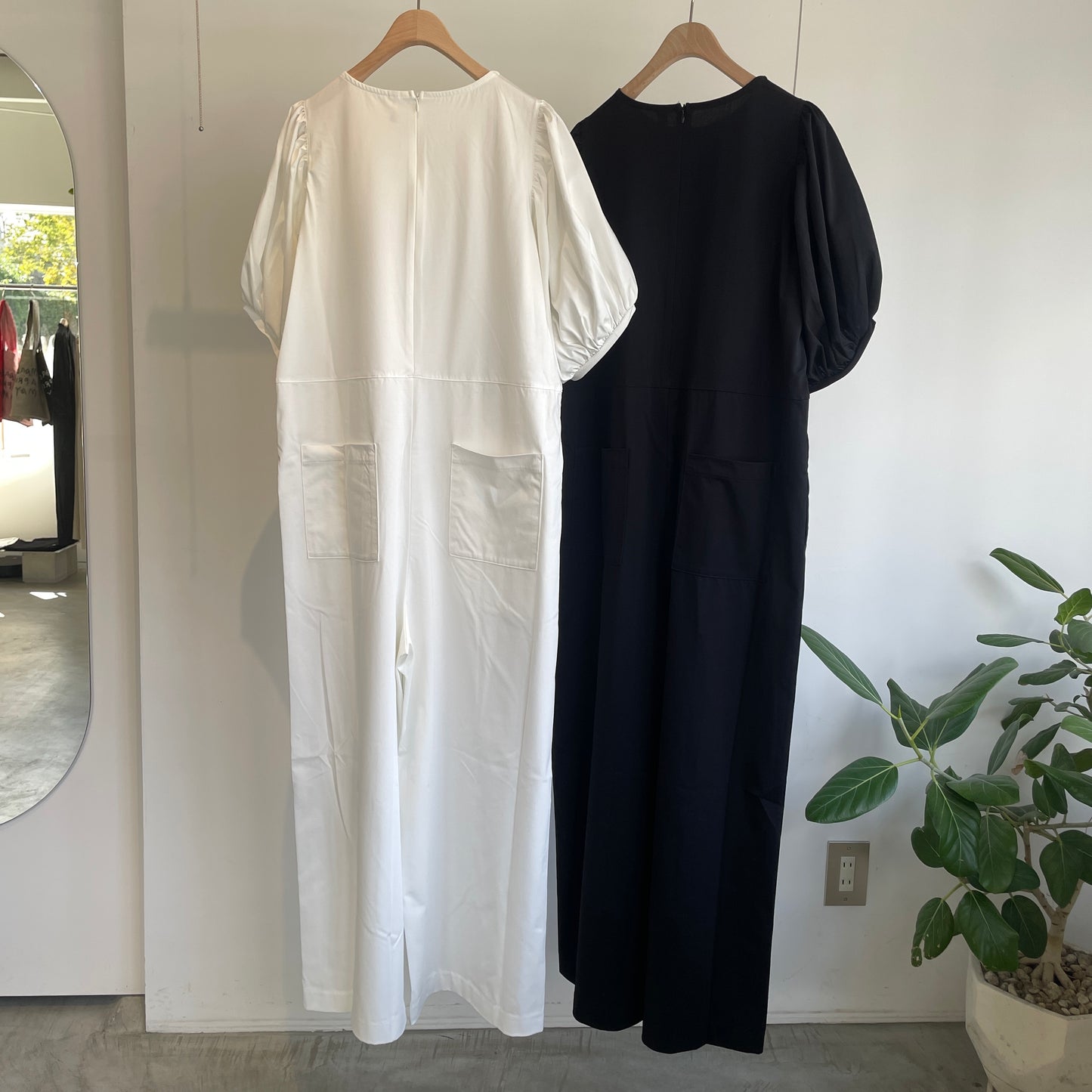 universaltissu//ソルシールドハイゲージ天竺ボリュームスリーブオールインワン　UT261CT013