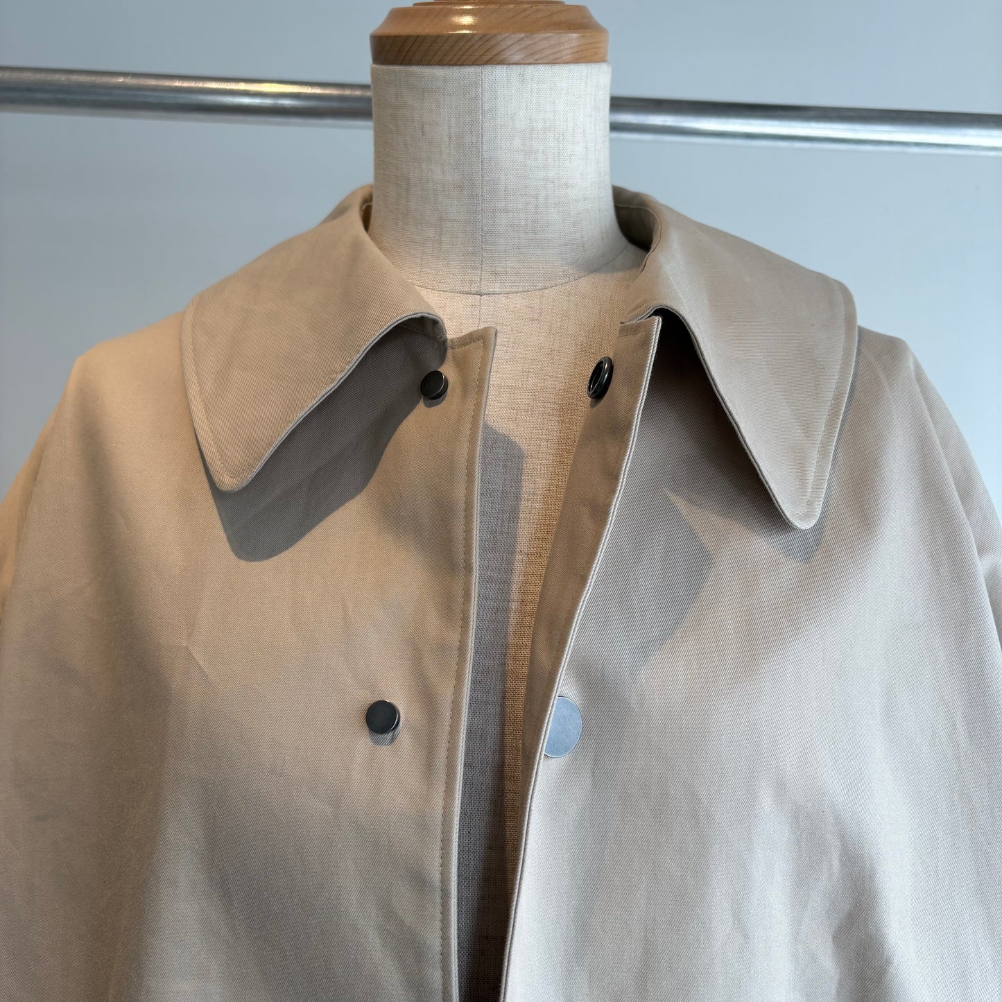 handsofcreation//2/60シャンブレーギャバ撥水ステンコート　2610001