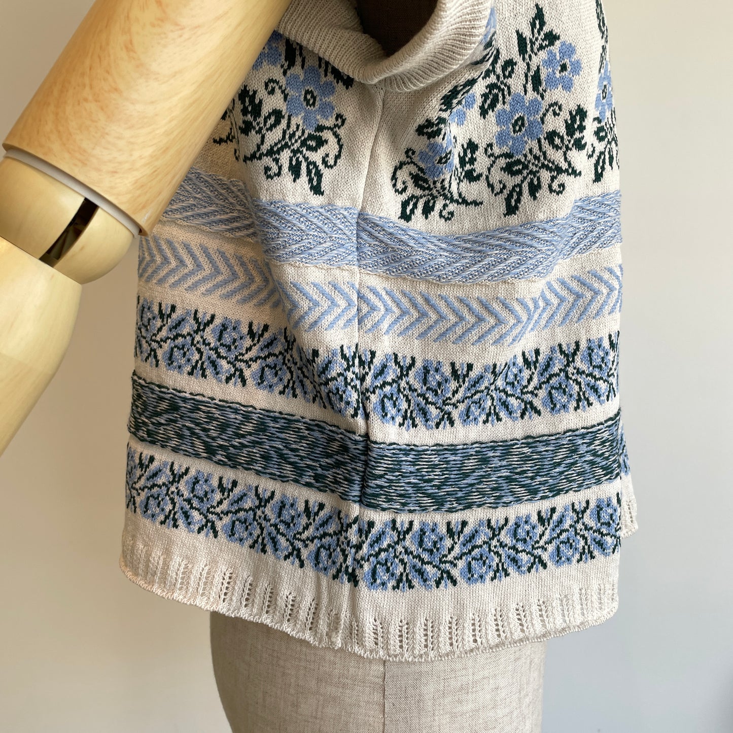 ASEEDONCLOUD //Flower Jacquard Knit Blouse 261807