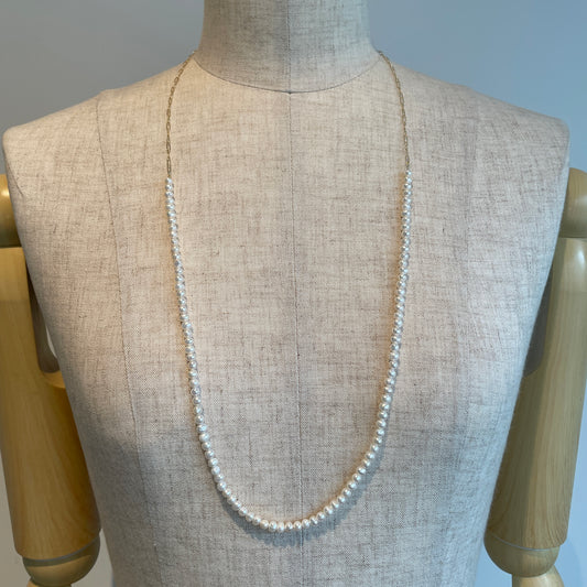 porterdesboutons//小粒パールネックレス　P-23037