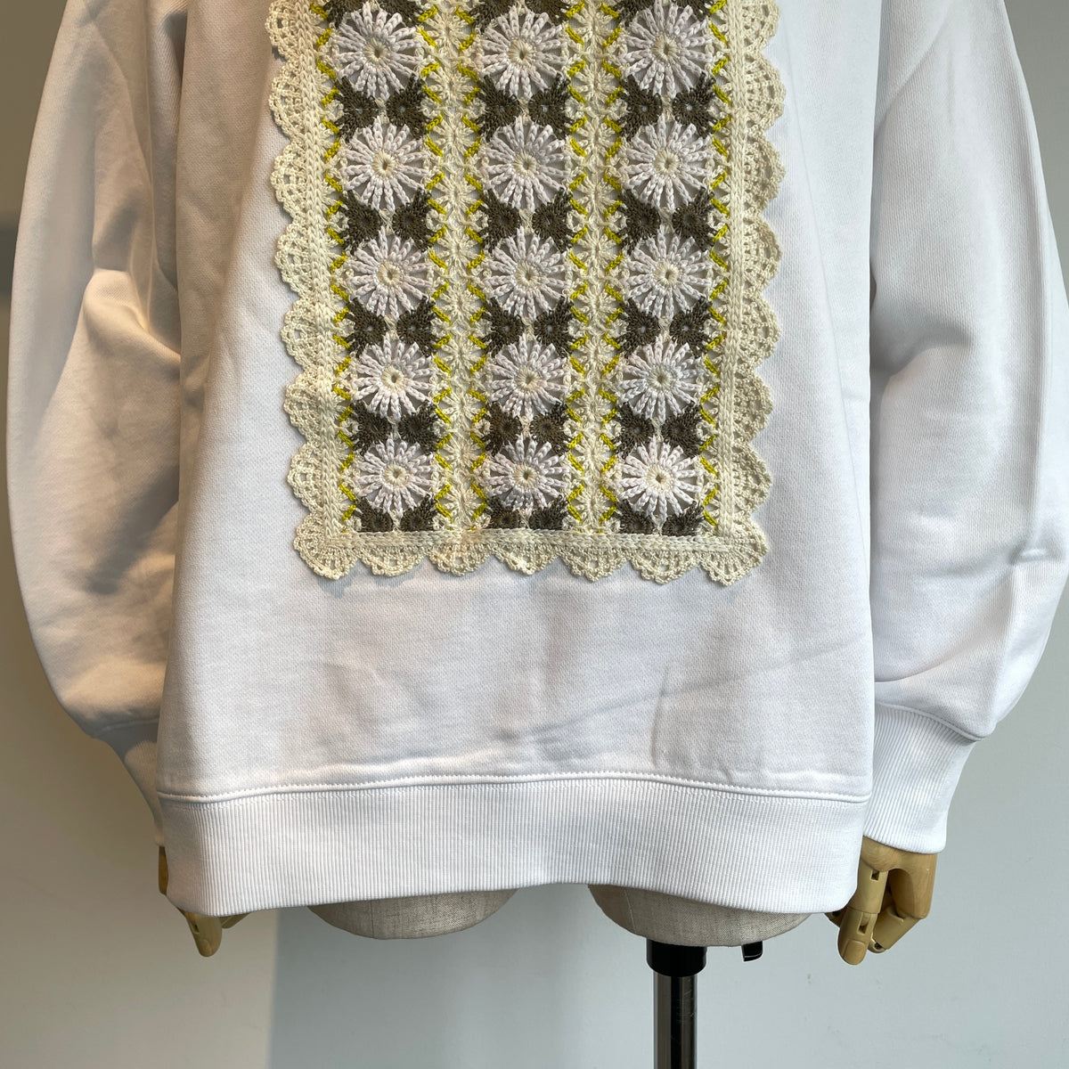 yuni//Cotton裏毛 color lace プルオーバー　1701CT001262