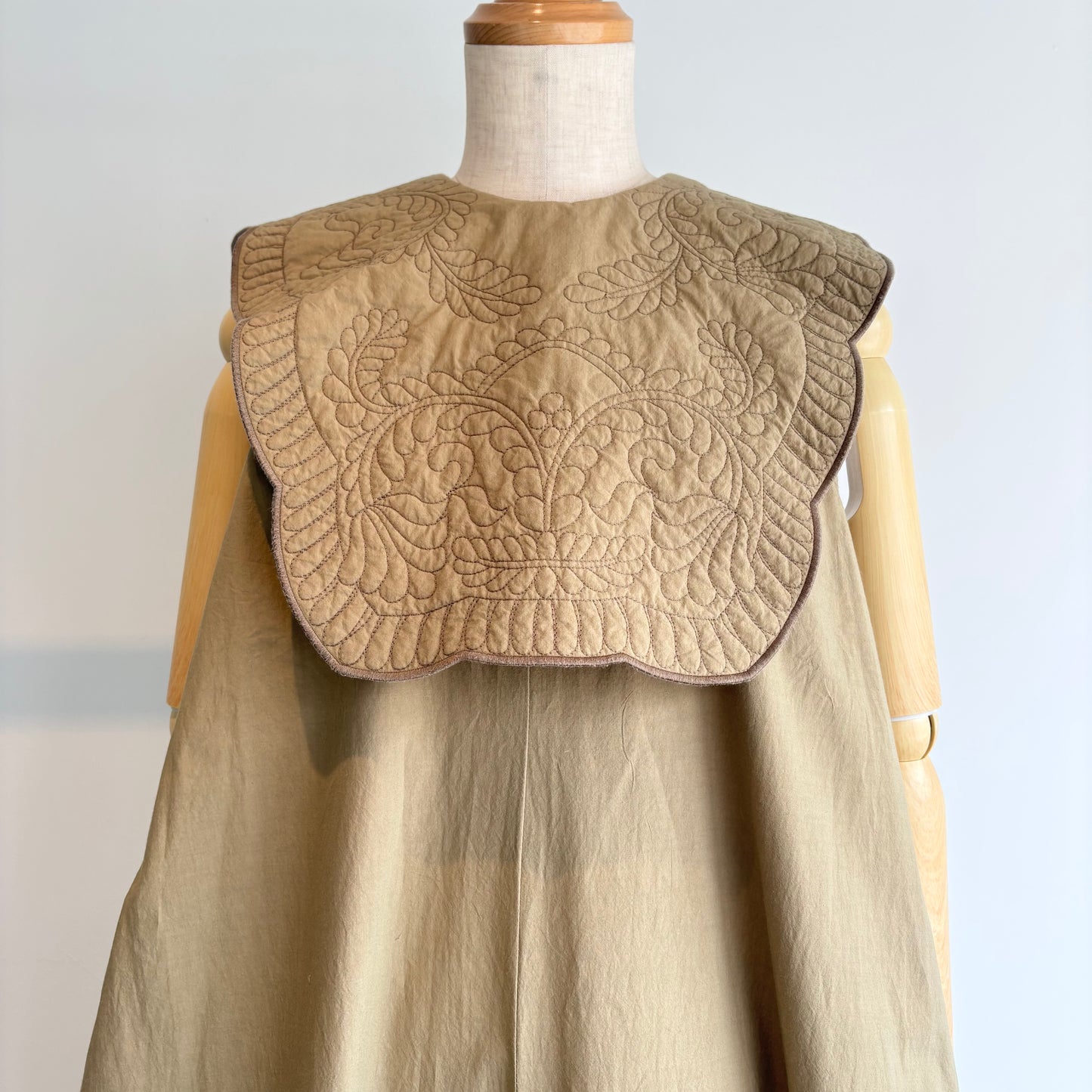 qiri//trapunto quilt collar オールインワン　6301PT004262