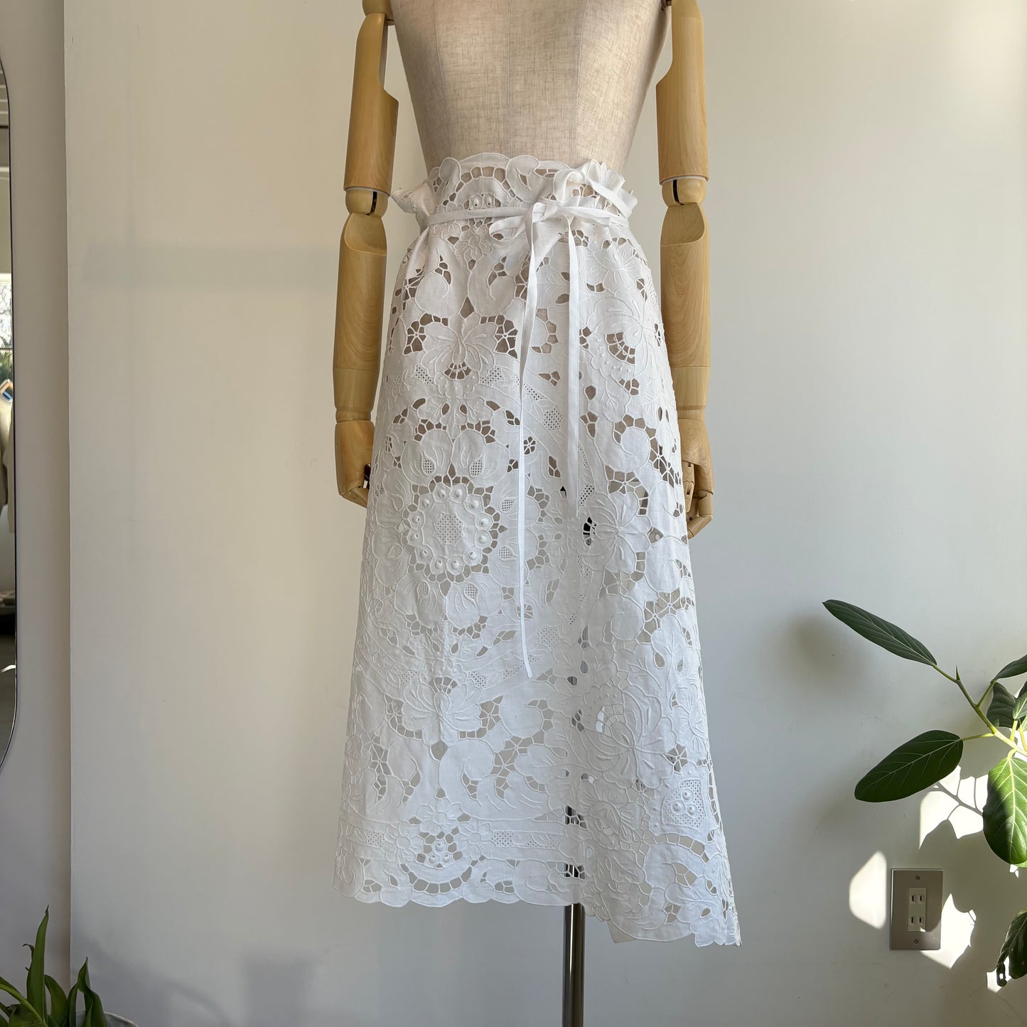 heriter//cutwork parts tablecloth apron dress H0-00-7045