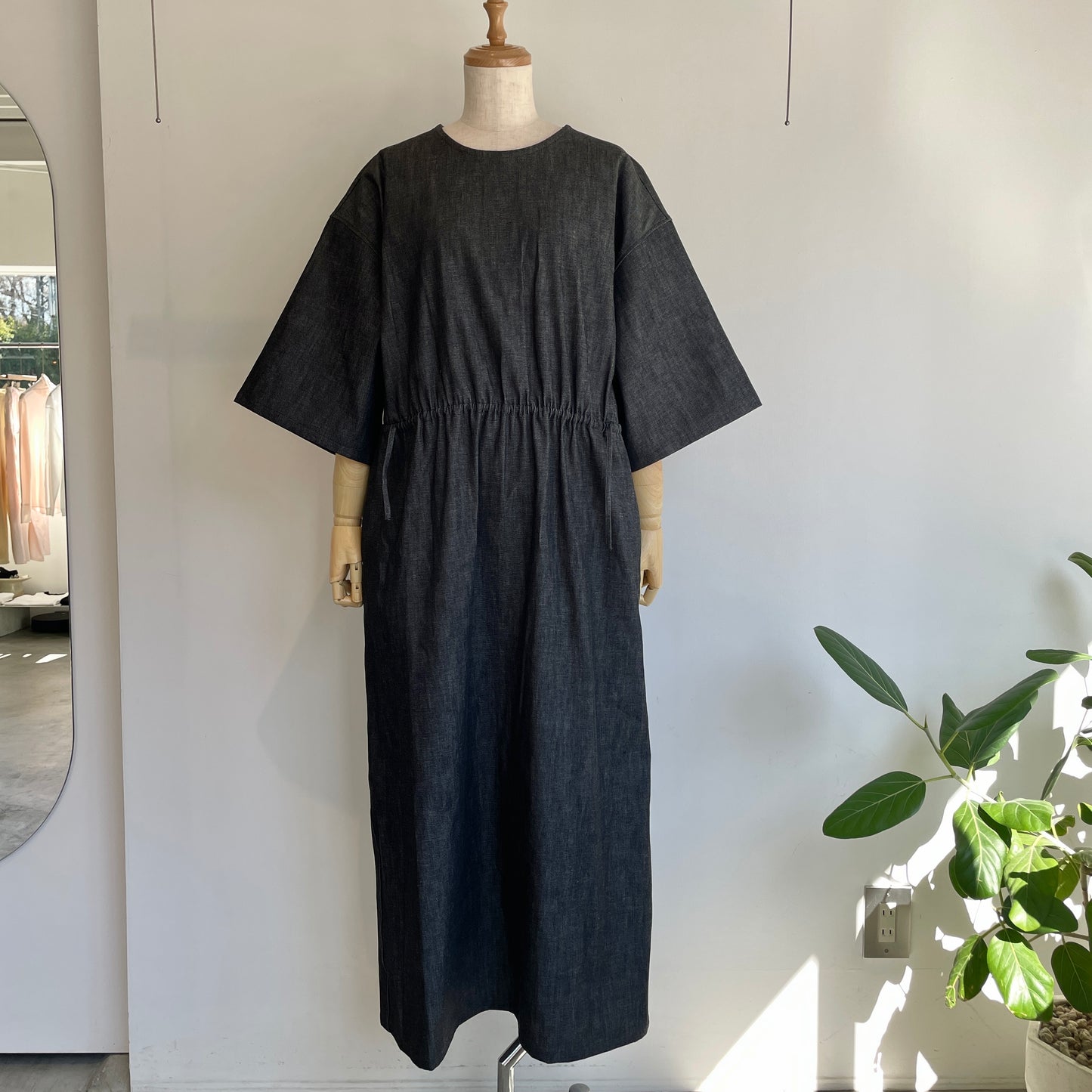 HAVERSACK //8.5 0Zライトデニム 5分袖ロングワンピ
ース） 652622