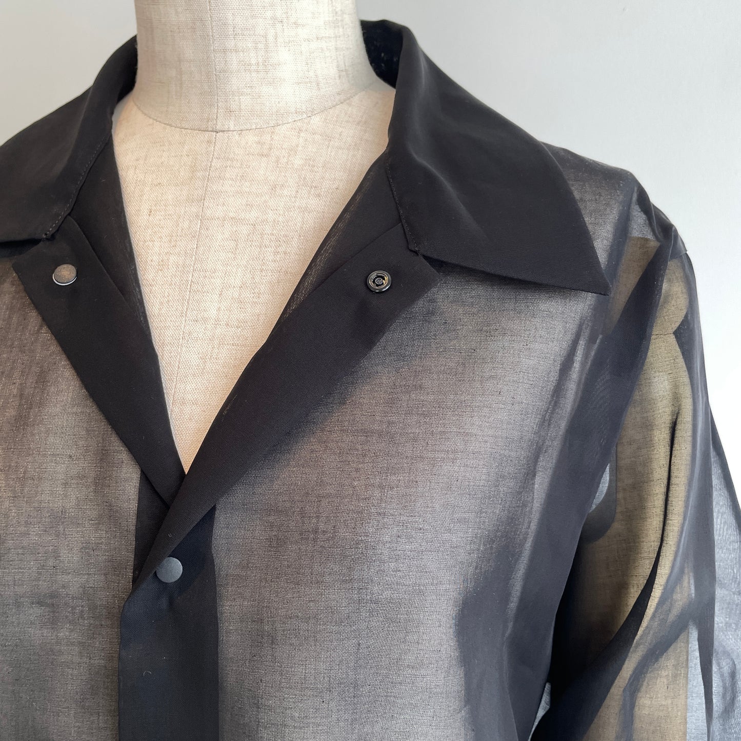 itochi //100/2 cotton organdy simple shirt