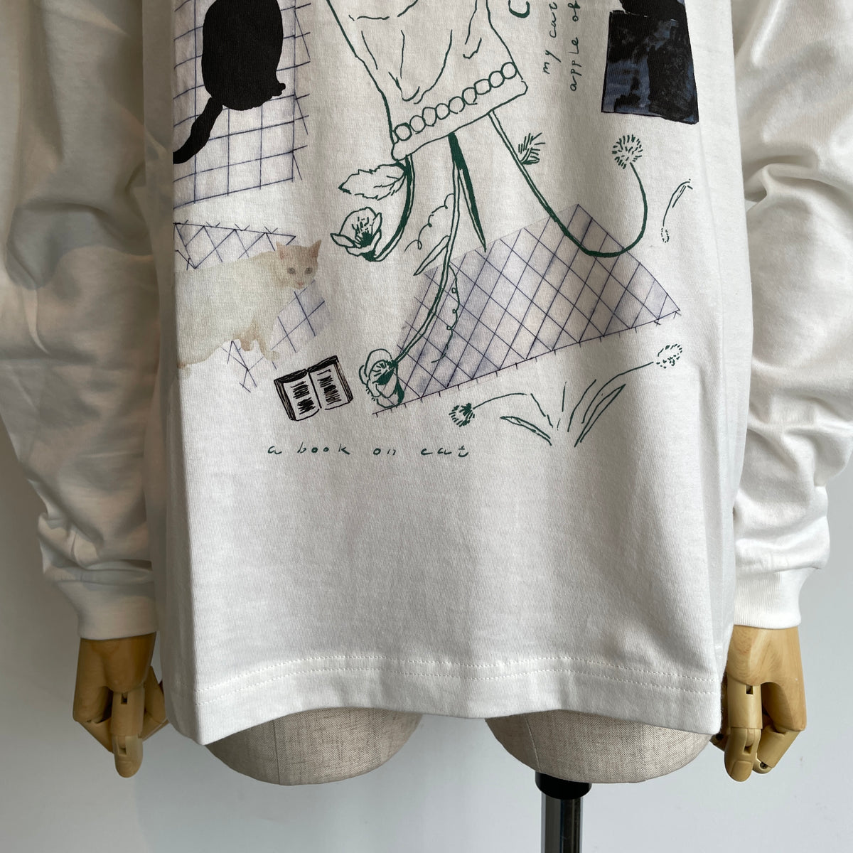 sweetlittlenothing//catpower ロングスリーブTシャツ