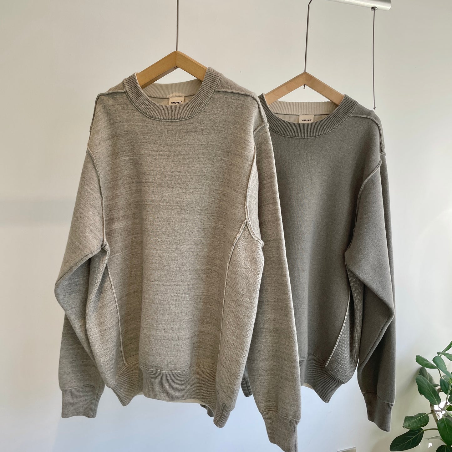 UNDYED //KNIT WFACE TRIM CREW