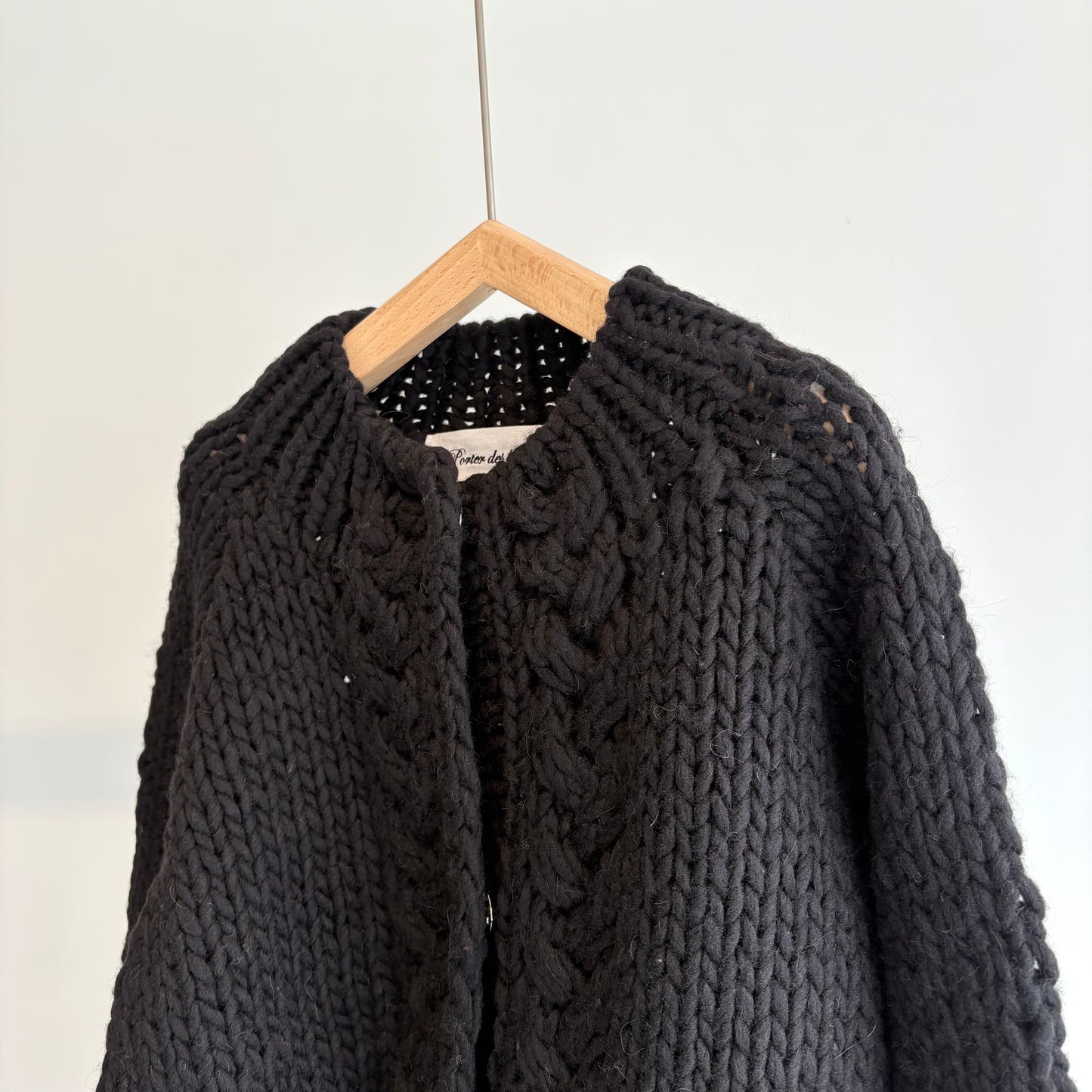 porter des boutons//ウールロービングハンドニットカーディガンP-24044