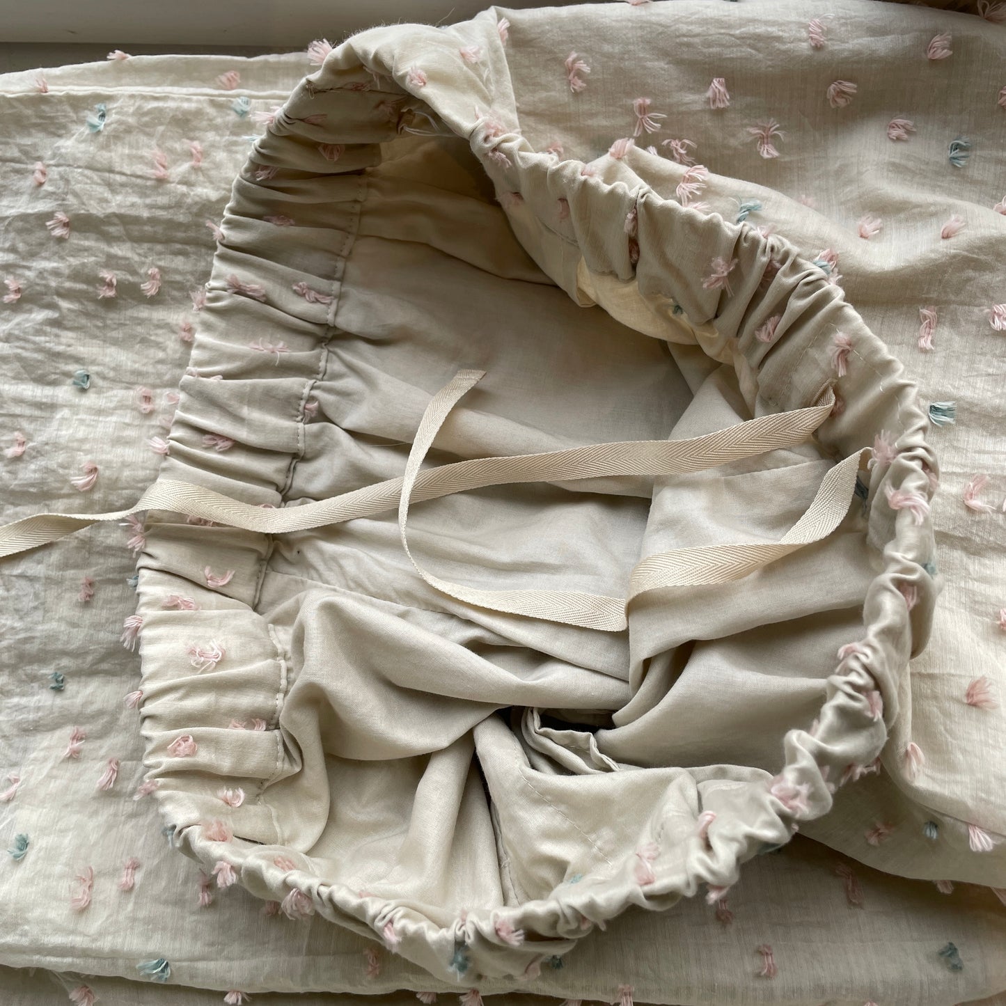 qiri//花吹雪’ jacquard ギャザーワイドパンツ 6301PT003261