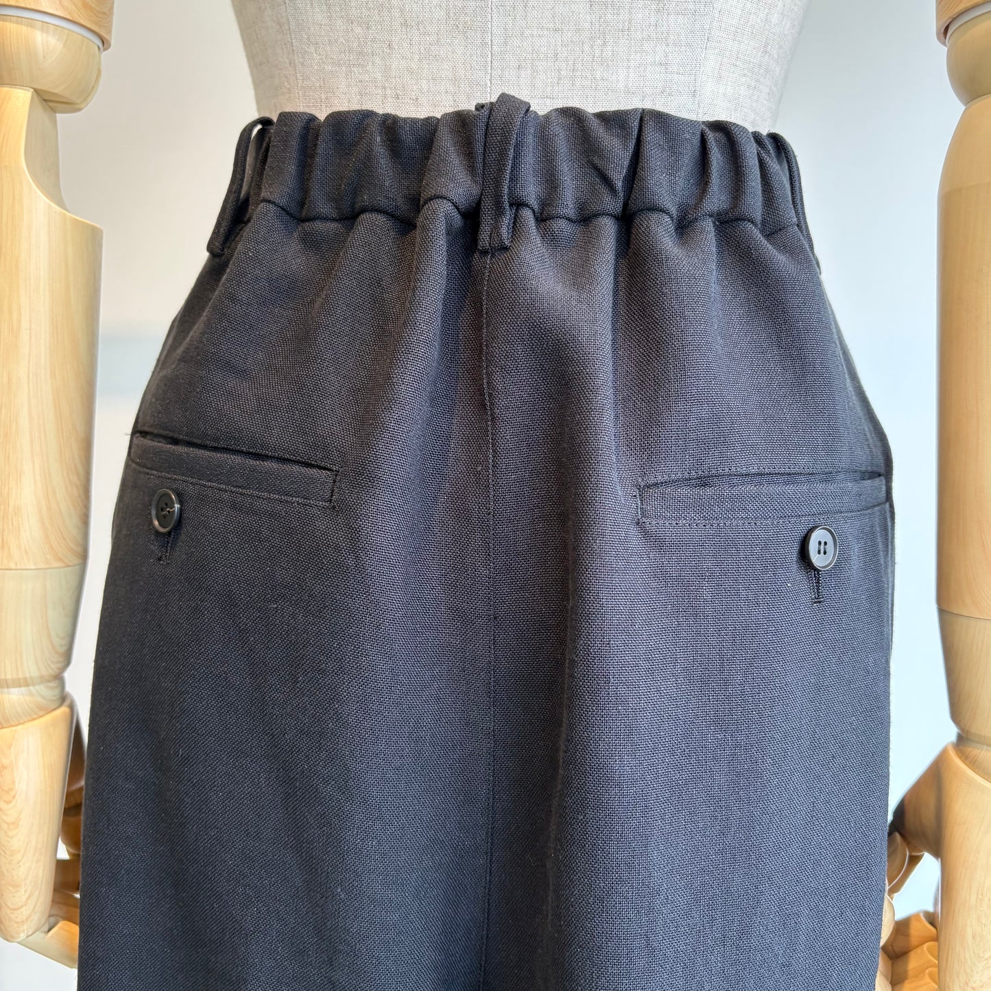 yuni//Linen/Polyester wide パンツ　1701PT007261