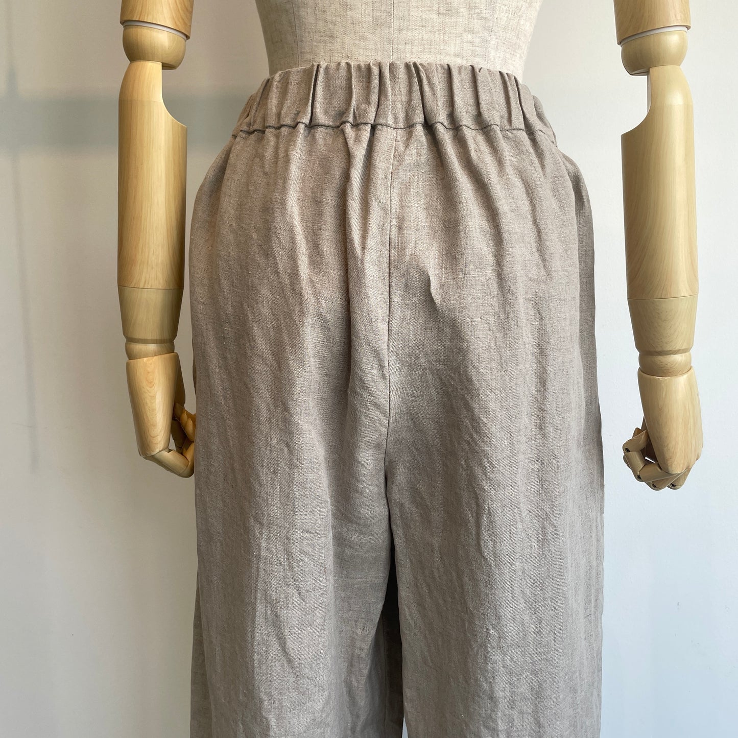 yuni//40/1 Linen easy gum tack パンツ　1701PT028261