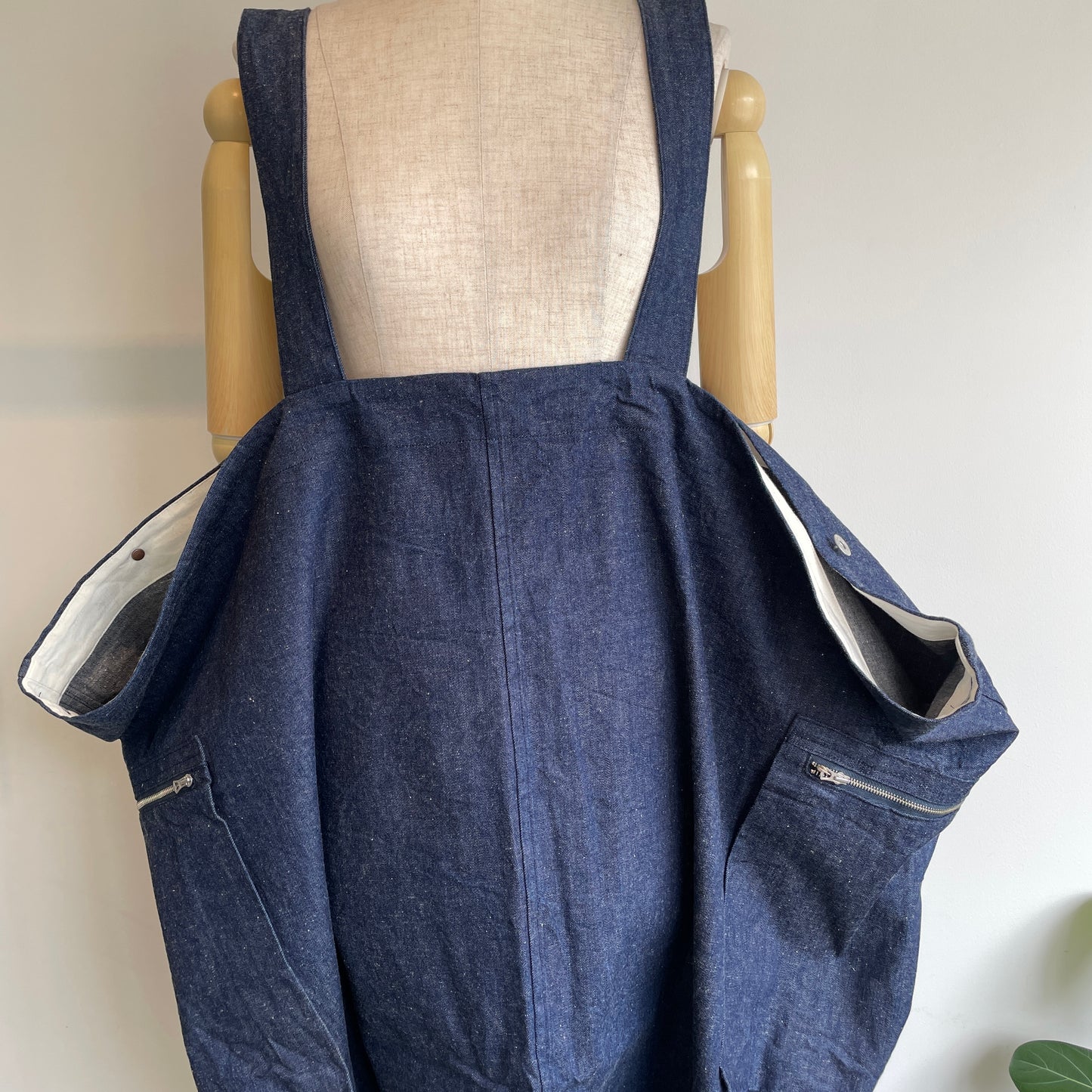 HAVERSACK//90zネップデニムサロペットスカート　362624