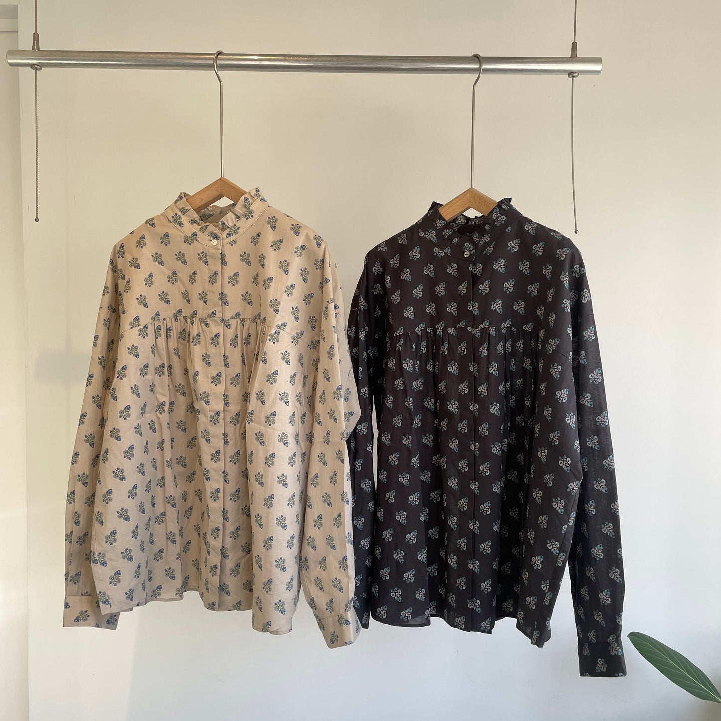 handsofcreation//antiquecalicopattern ptスタンドフリルBL 01610606