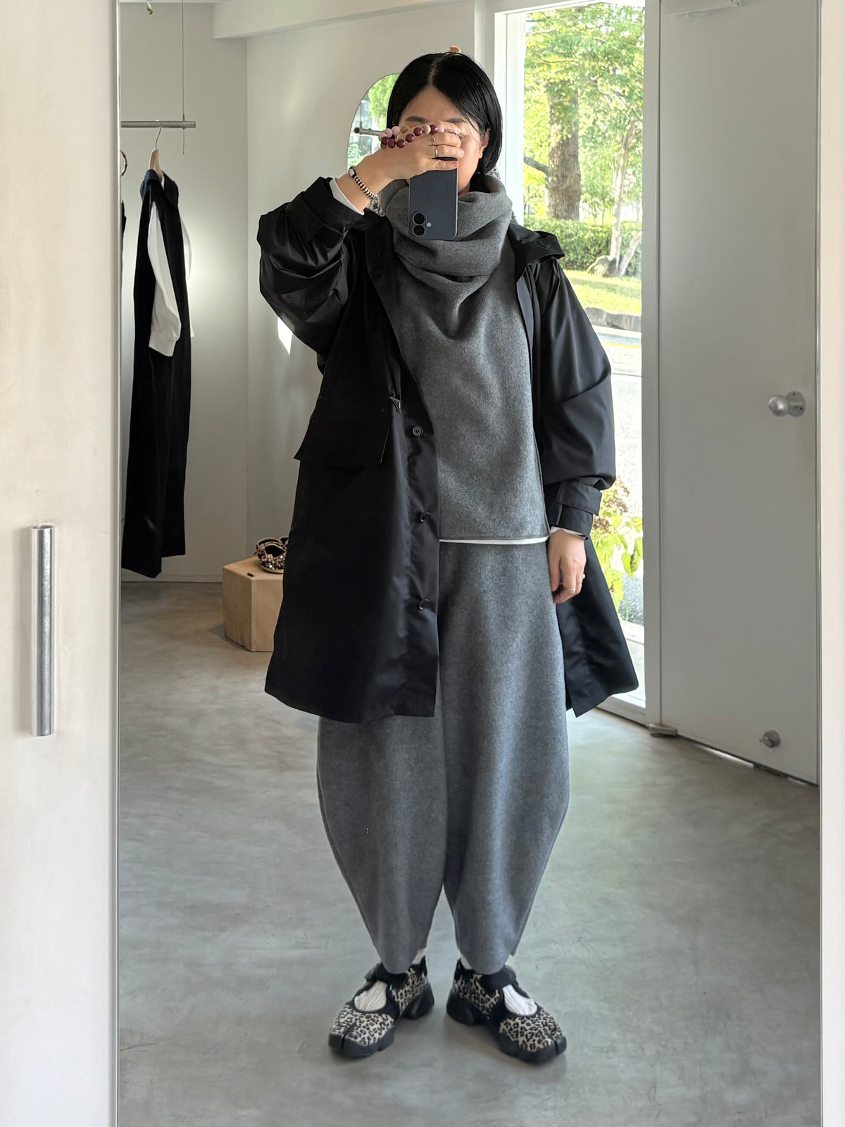 ALWEL//FAUX LEATHER DRAWSTRING SKIRT NAP-2