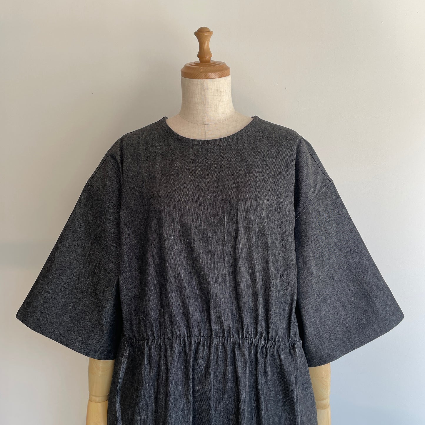 HAVERSACK //8.5 0Zライトデニム 5分袖ロングワンピ
ース） 652622