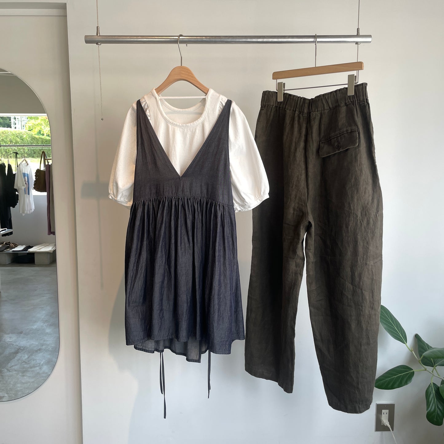 yuni//R/C softdenimキャミソールビスチェブラウス　 1701BL047261