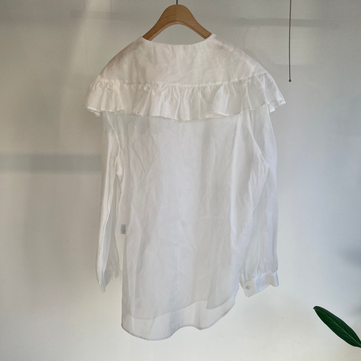 Heriter //コットンオーガンジーフリルカラーブラウス　H0-00-3065