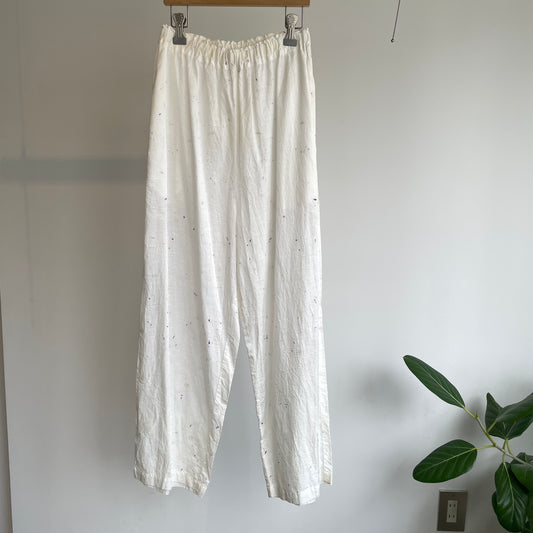 Oo // お花染イージーパンツ