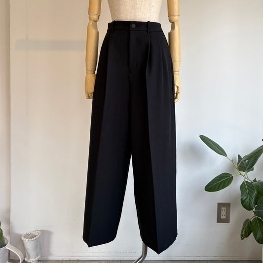 yuni//Linen/Polyester wide パンツ　1701PT007261