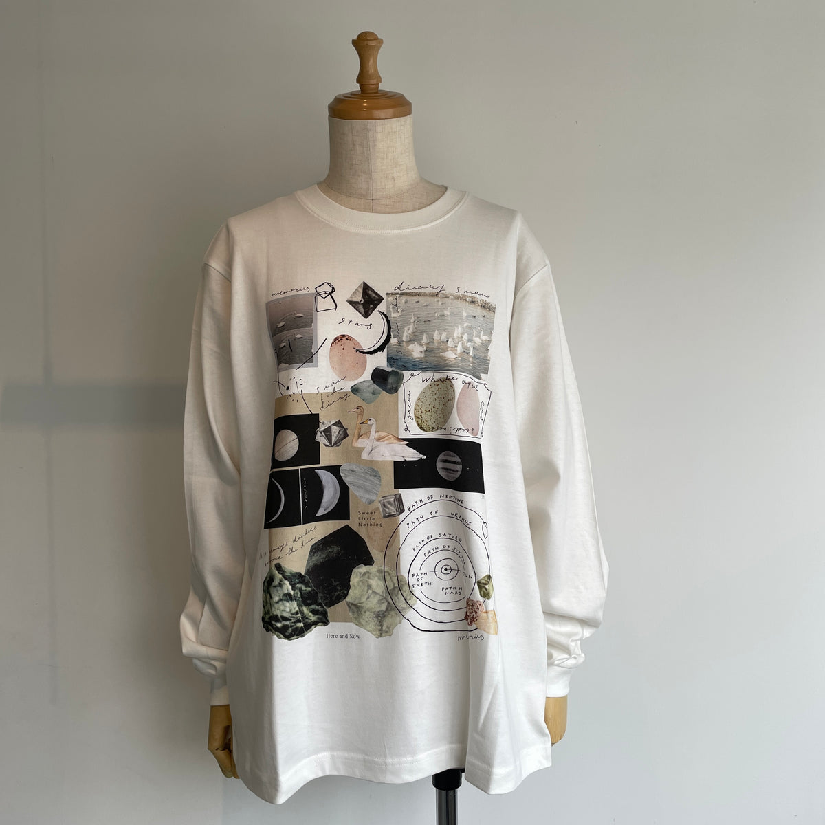 sweetlittlenothing//月と鉱石　ロングスリーブTシャツ