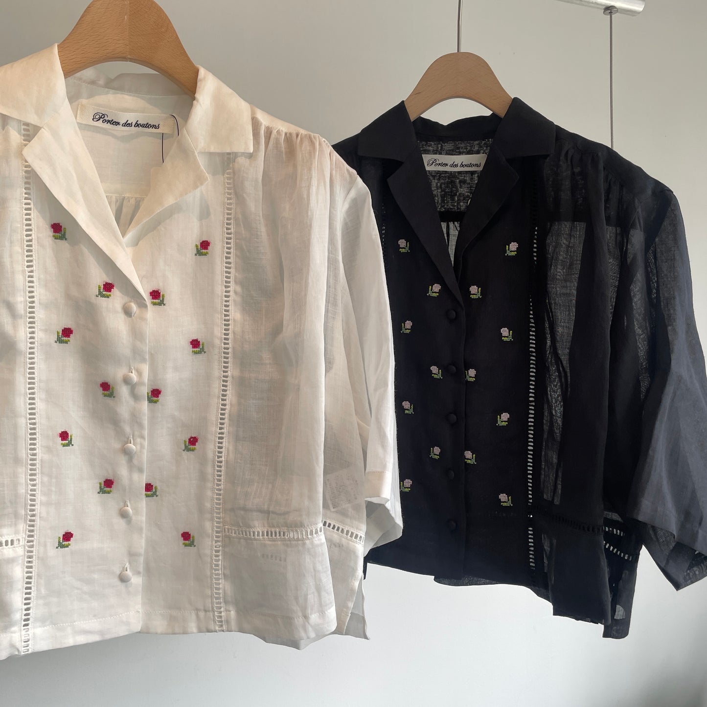 porter des boutons//boutonsオープンカラーシャツ　P21-1-028