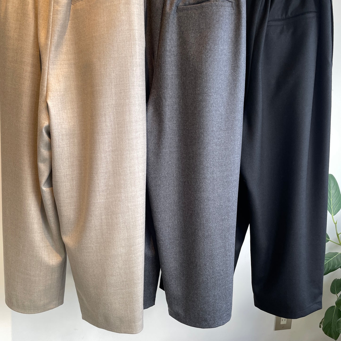 yuni//washable wool gum tack パンツ　1701PT009252