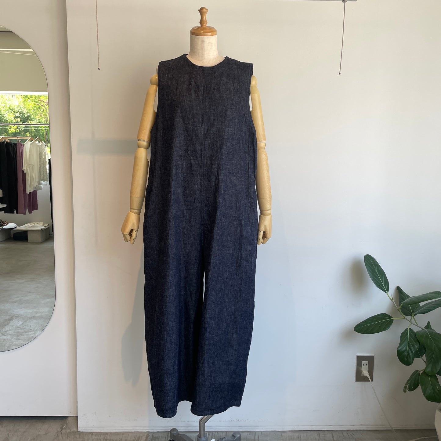 yuni//コットンライトオンス denim オールインワン　1701PT029261