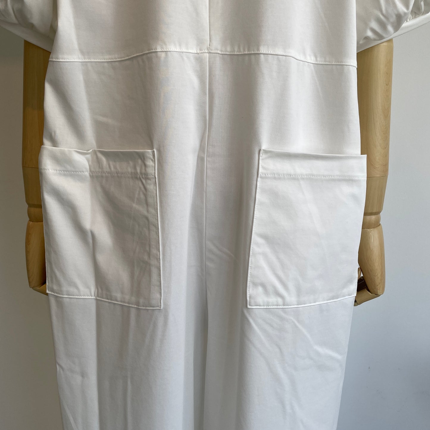 universaltissu//ソルシールドハイゲージ天竺ボリュームスリーブオールインワン　UT261CT013